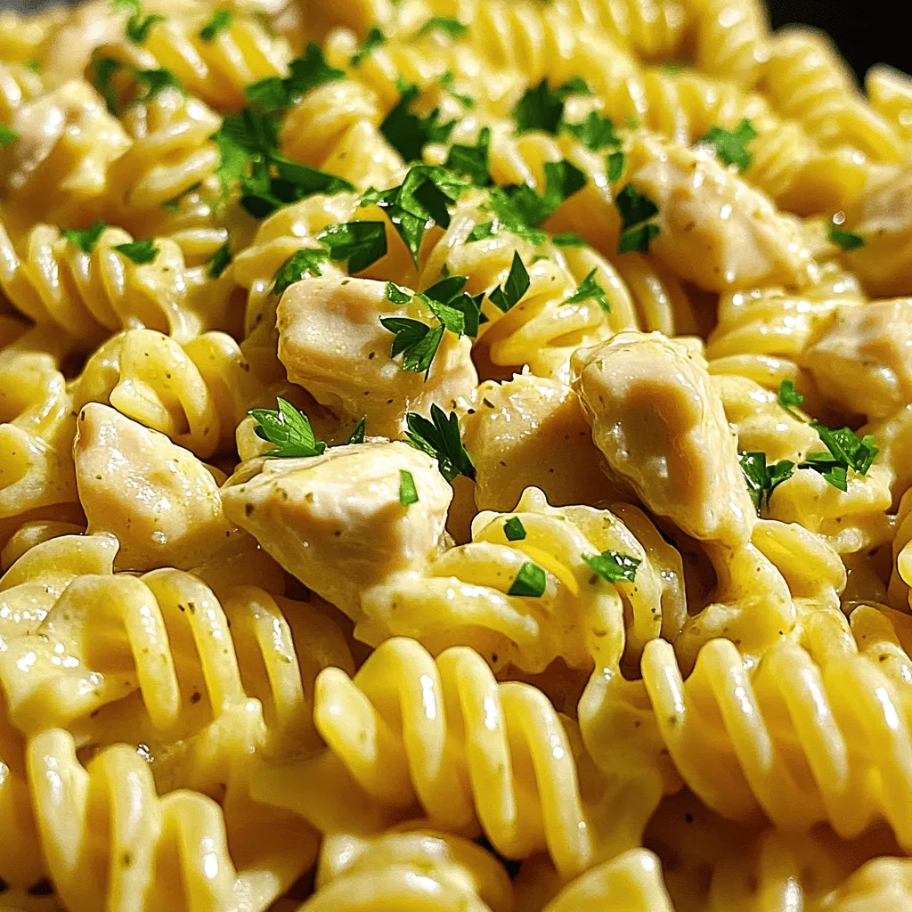 Creamy Garlic Butter Chicken Rotini Easy Family Meal