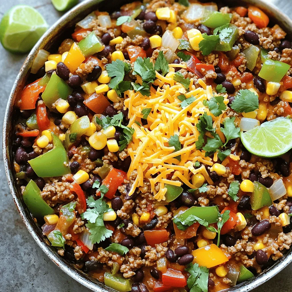 Ground Turkey Taco Skillet Delightful and Simple Meal