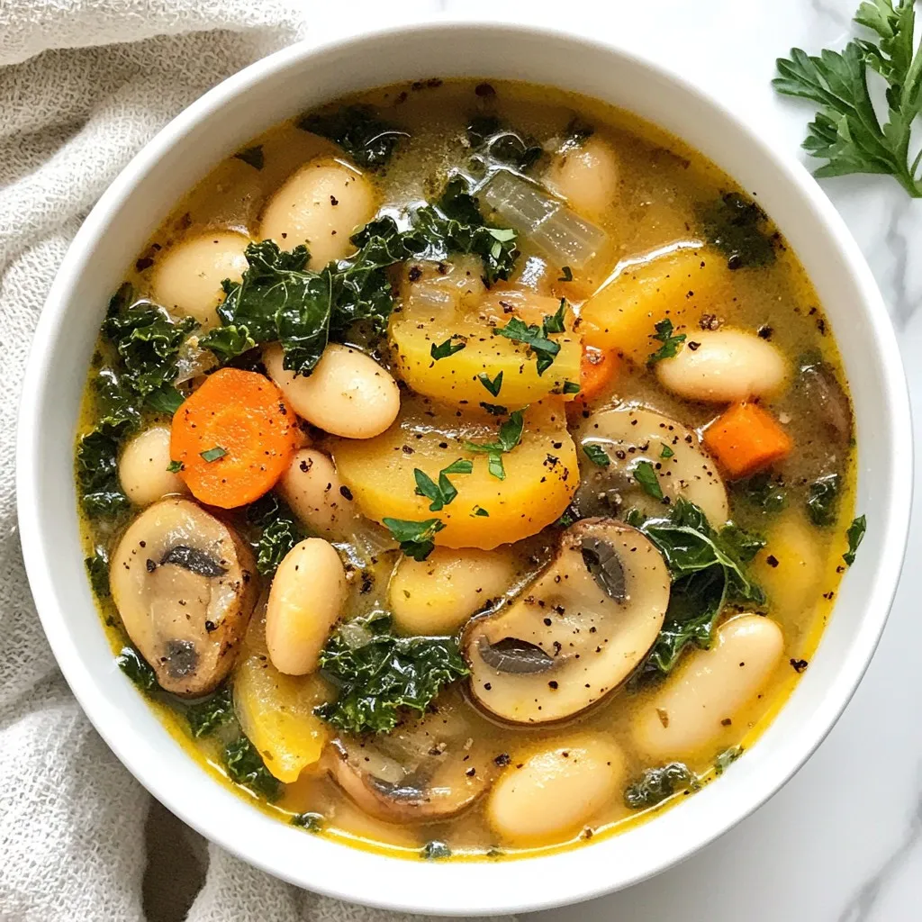 Cozy White Bean Mushroom Stew Comfort in a Bowl