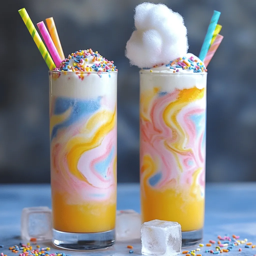 Cotton Candy Ice Drink Delightful and Easy Recipe