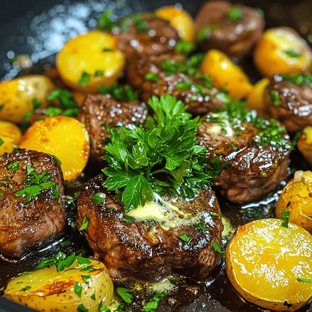 Garlic Butter Steak Bites &#038; Potatoes Simple Delight