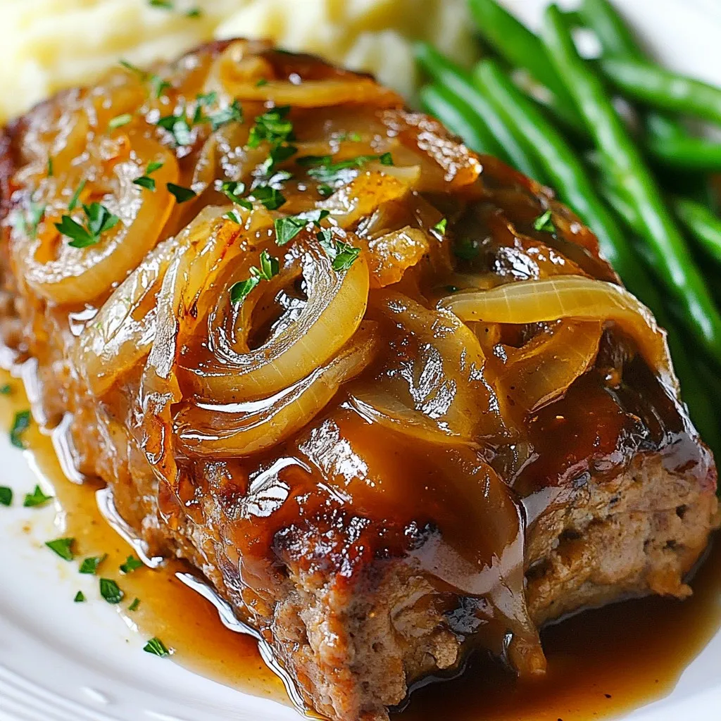French Onion Meatloaf Hearty and Flavorful Recipe