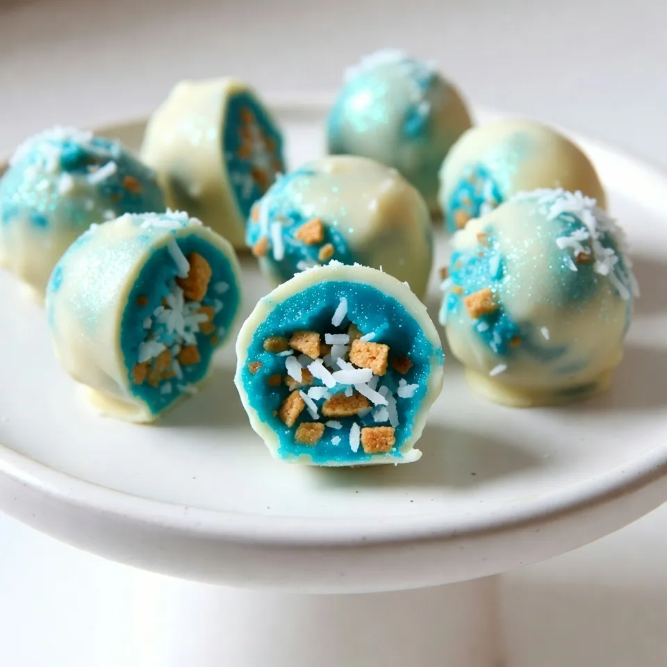 Blue Christmas No-Bake Truffles for Festive Fun