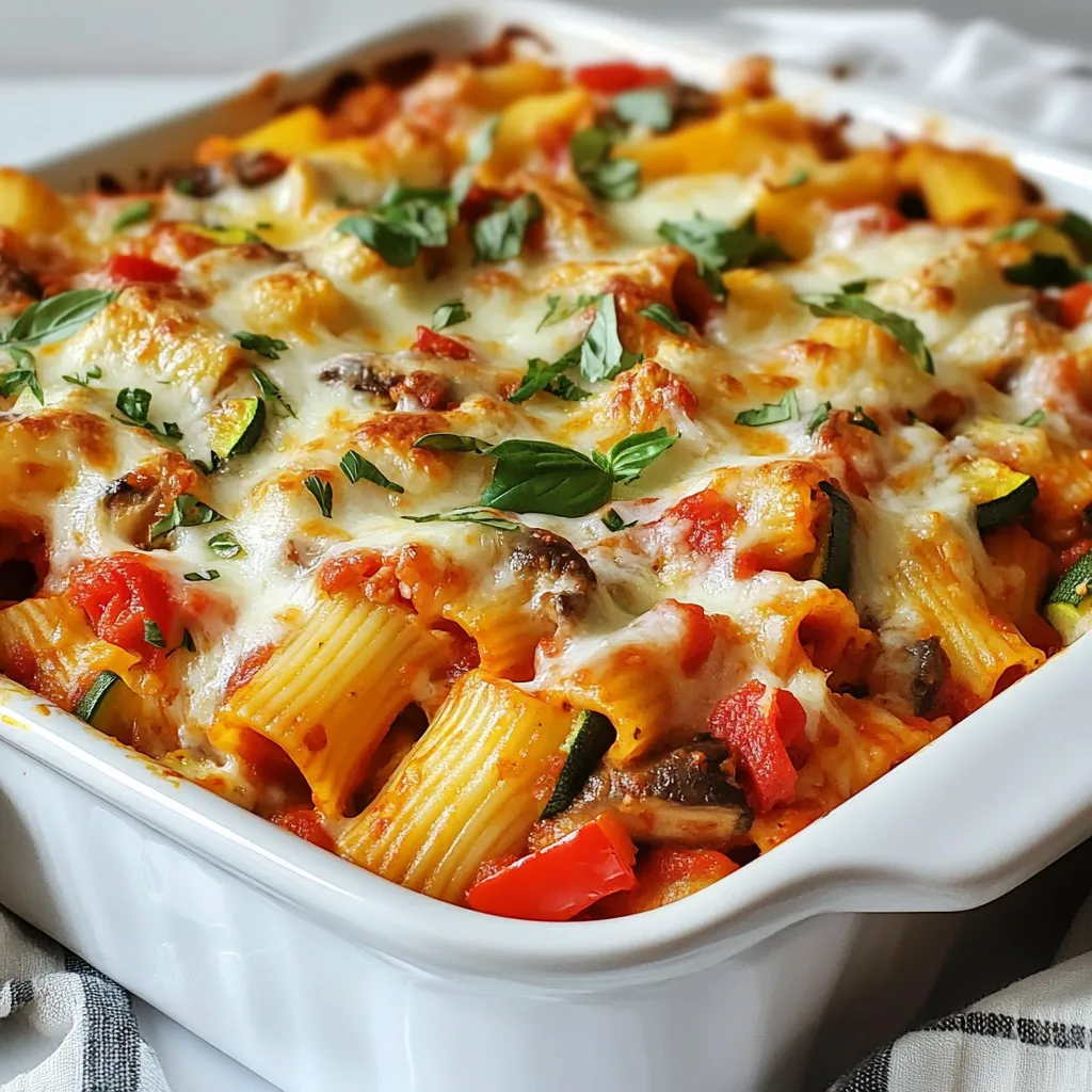 Loaded Veggie Baked Ziti Flavorful Family Dinner