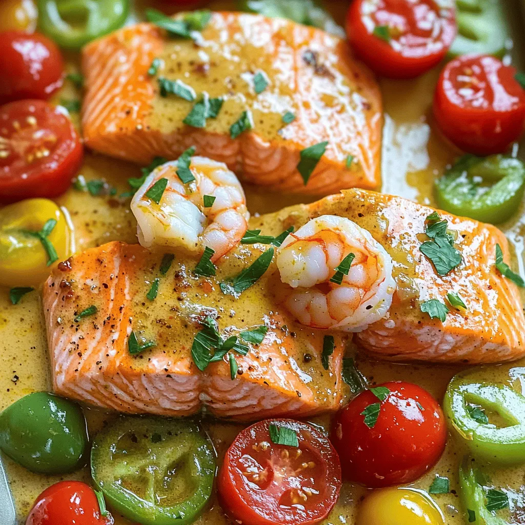 Cajun Salmon and Shrimp Flavorful Seafood Delight