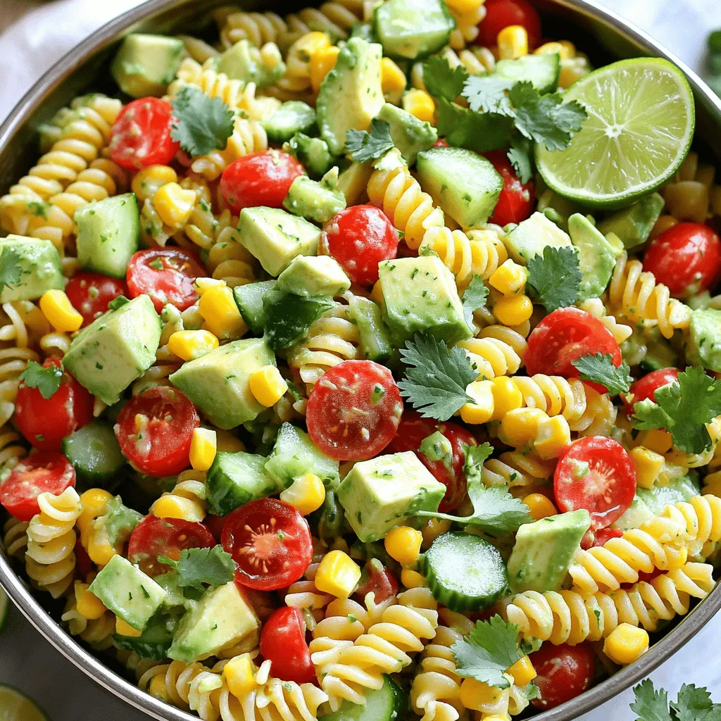 Cilantro Lime Pasta Salad Fresh and Flavorful Dish