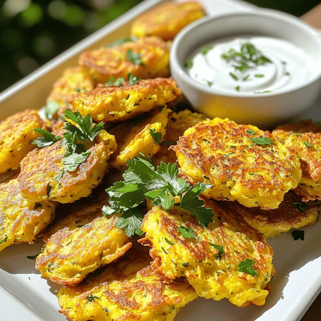 Oven-Baked Yellow Squash Fritters Flavorful and Easy