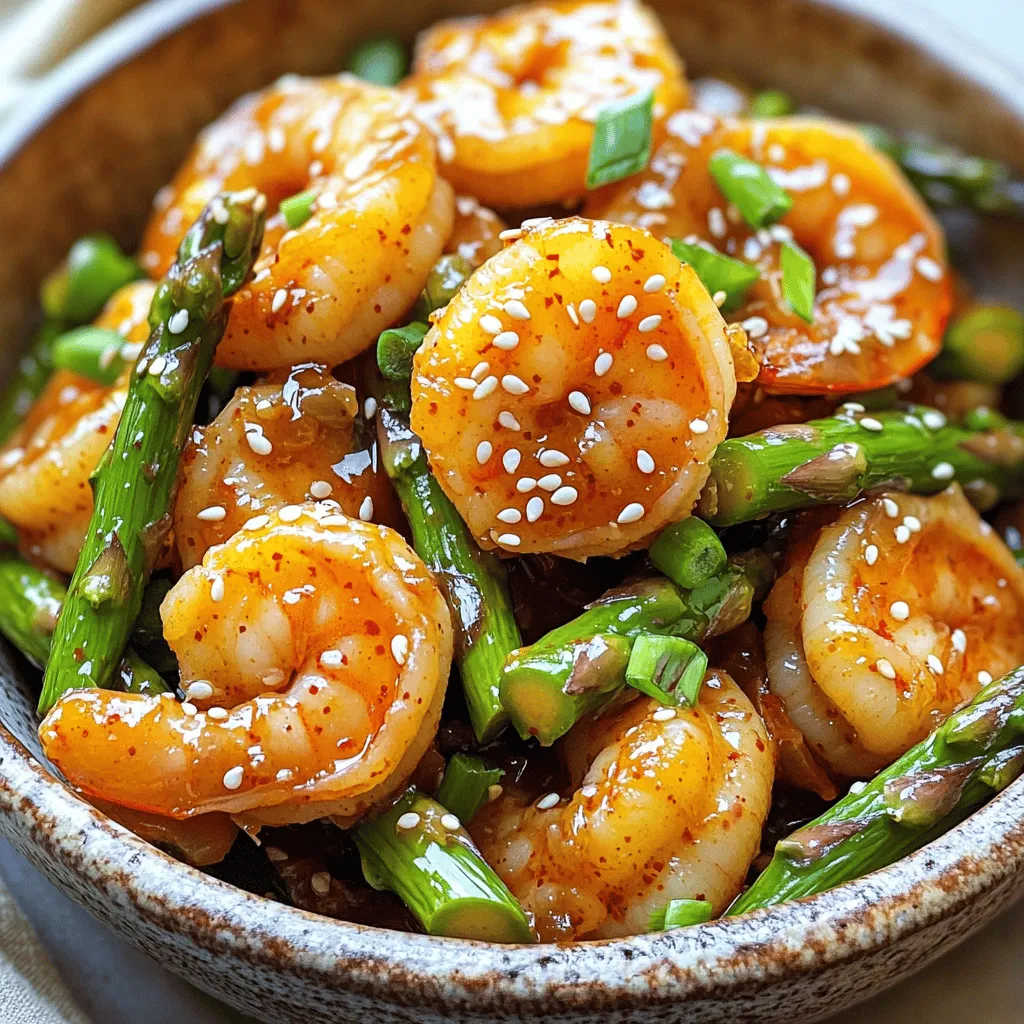 Sweet Chili Shrimp with Asparagus Flavorful Delight