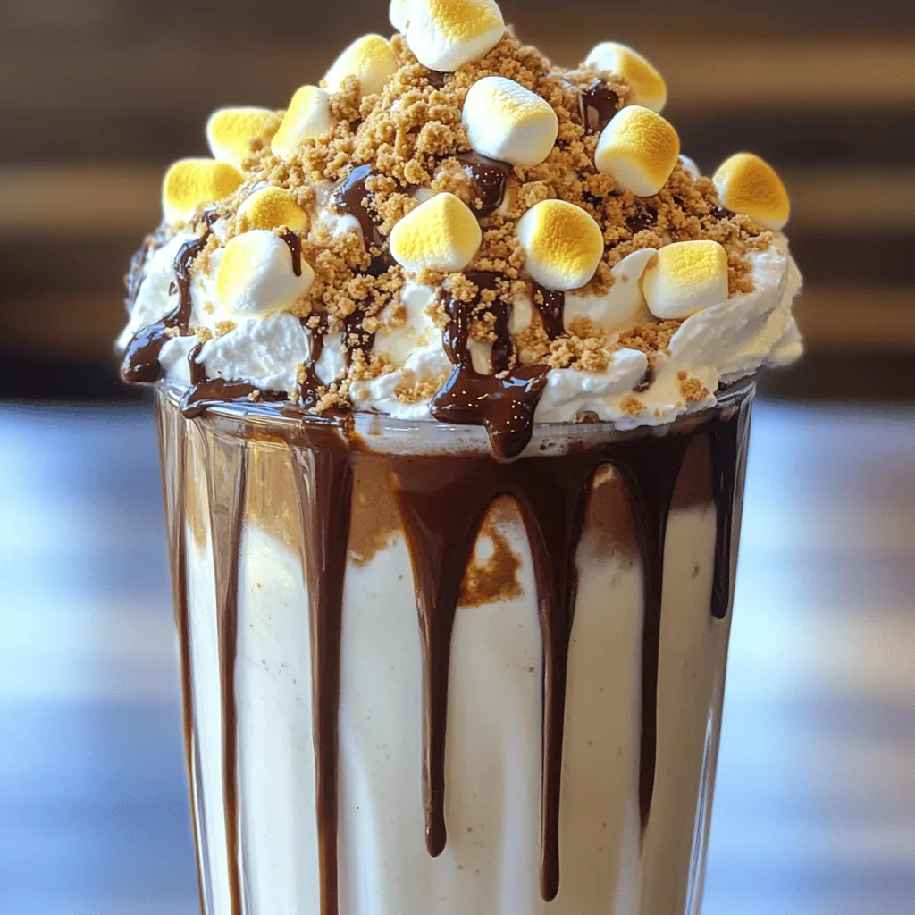 Hazelnut Chocolate S’mores Shake Irresistible Delight