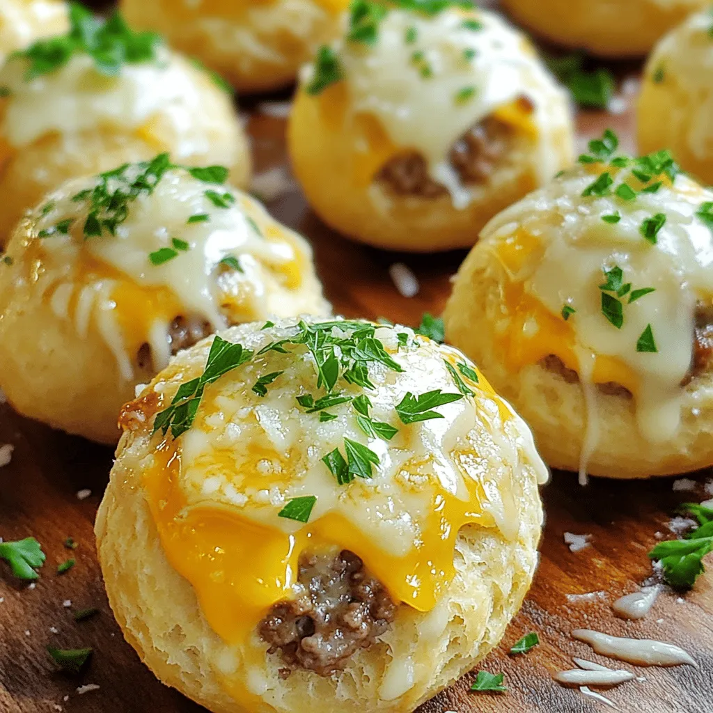 Garlic Parmesan Cheeseburger Bombs Tasty and Simple Treat