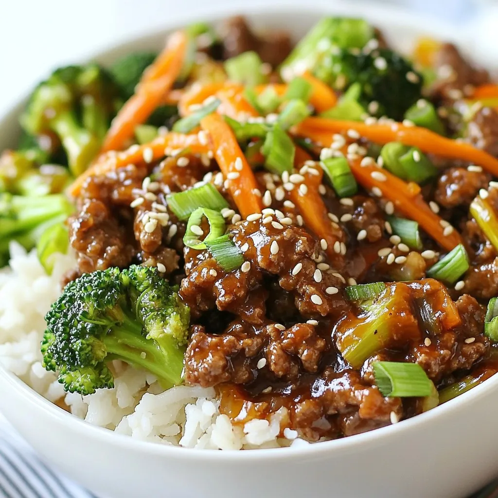 Korean Ground Beef Bowls Flavor-Packed and Easy Recipe