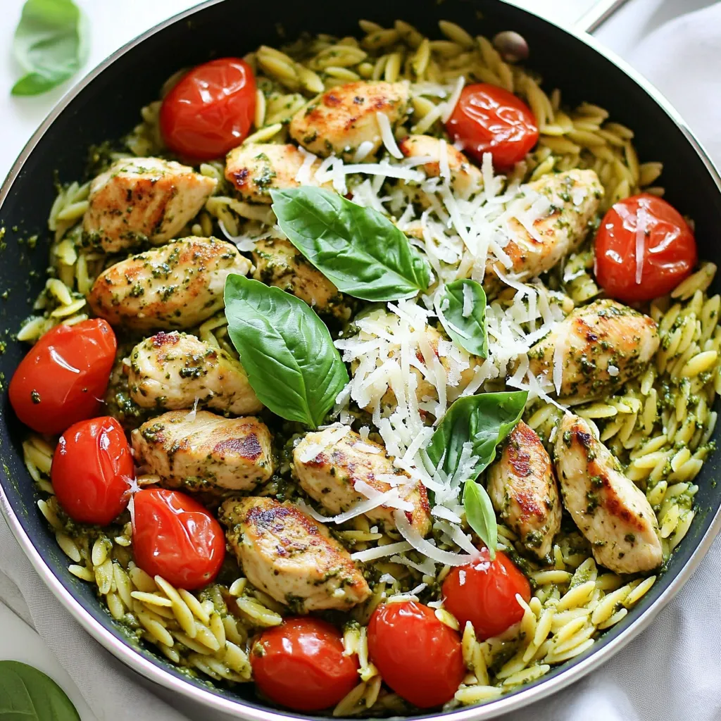 One-Pan Chicken Pesto Orzo Simple and Flavorful Meal