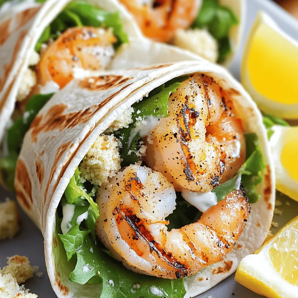Grilled Shrimp Caesar Wraps Tasty and Easy Recipe