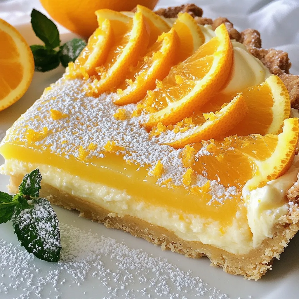 Zesty Orange Tart Refreshing Dessert Recipe Guide