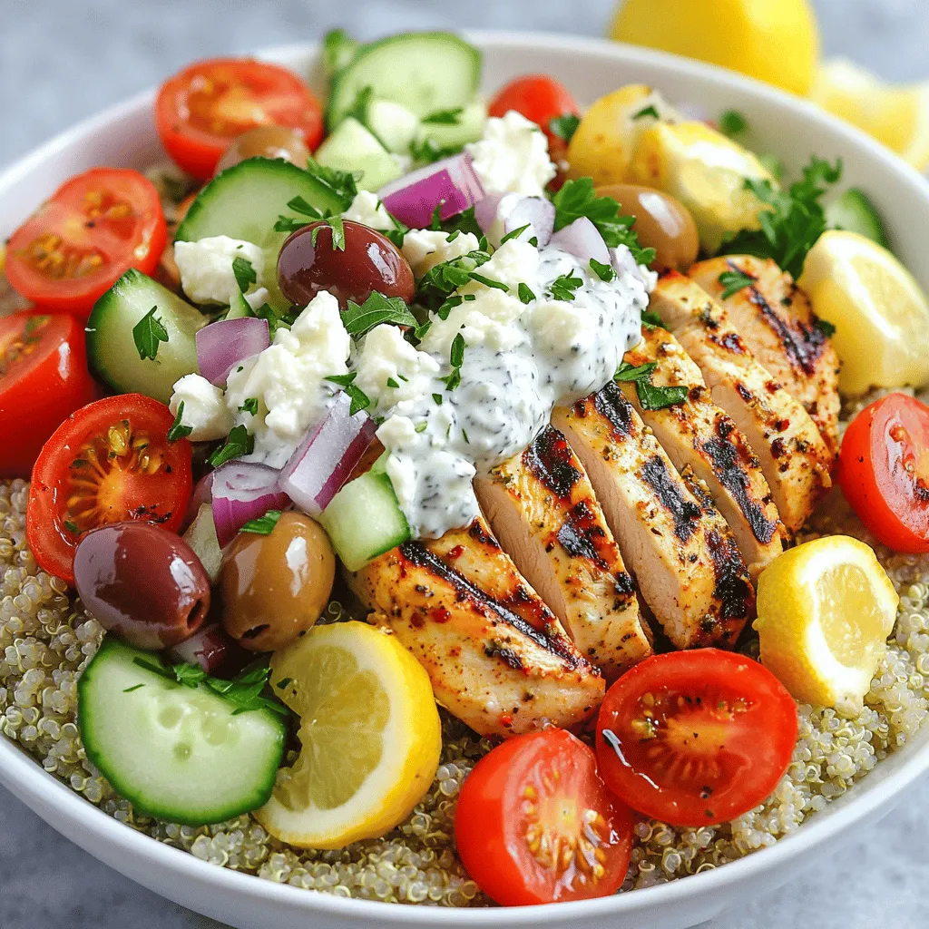 Greek Chicken Bowls Flavorful and Easy Meal Idea