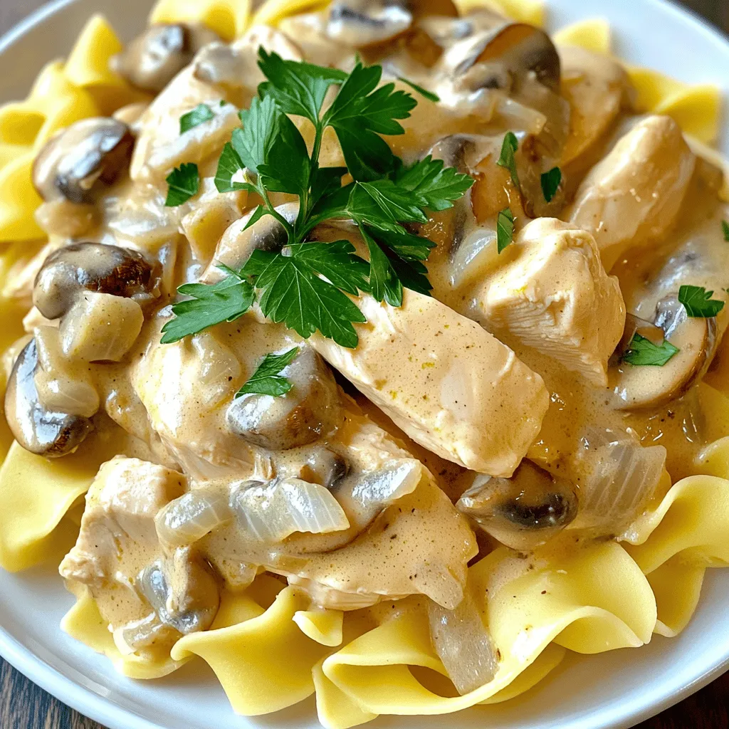 Creamy Chicken Stroganoff Easy Comforting Meal Recipe