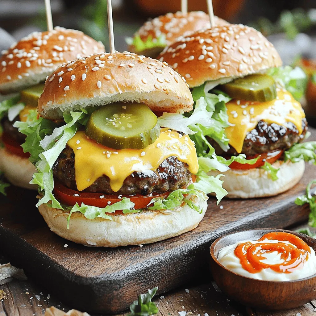 Cheeseburger Sliders Juicy and Flavorful Delight