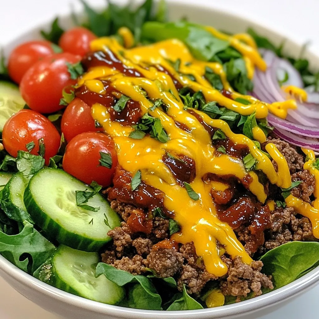 Loaded Burger Bowl Flavorful and Filling Meal Idea