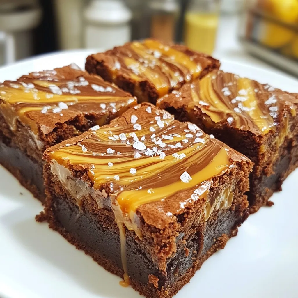 Salted Caramel Swirl Brownies Irresistible Fudgy Delight