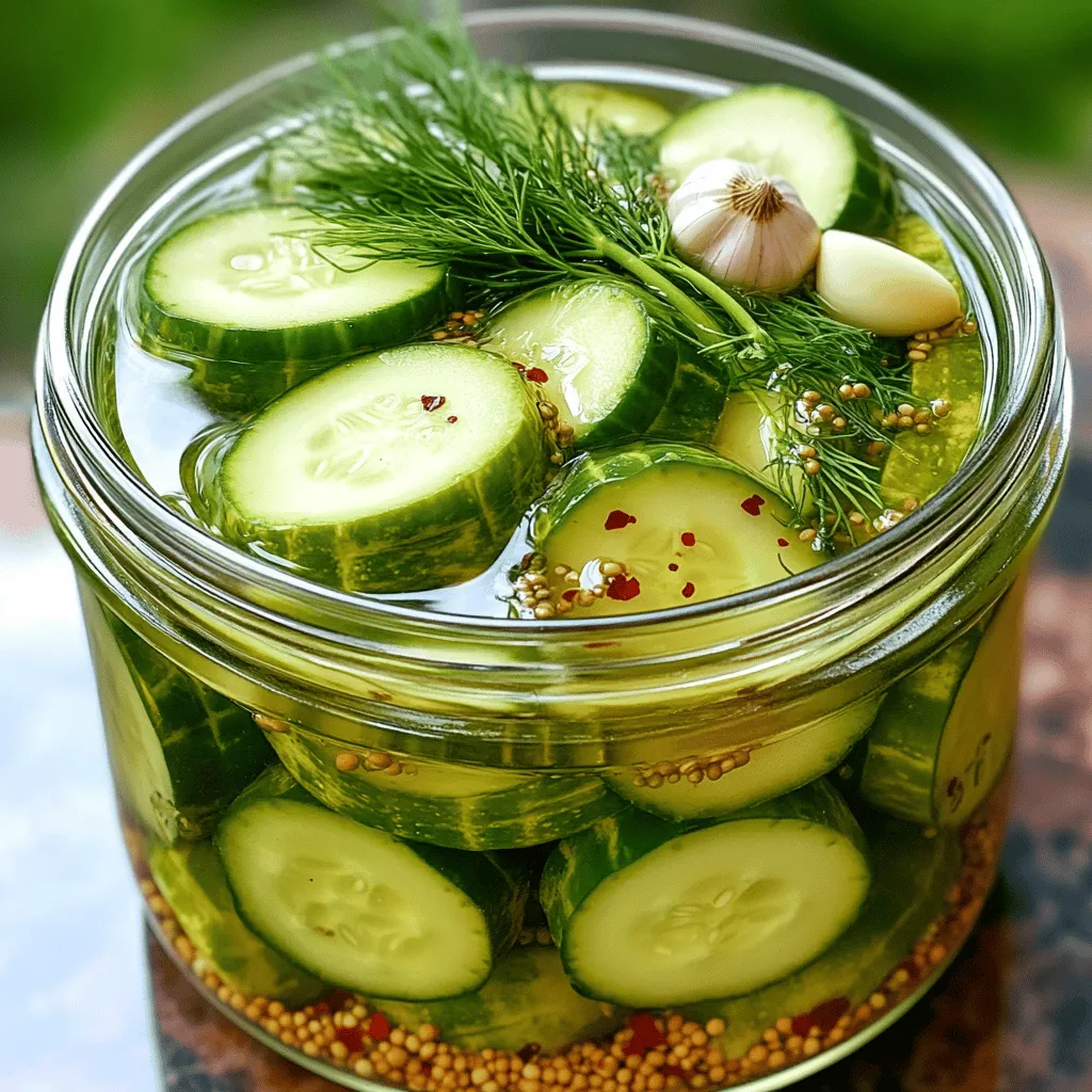 Homemade Refrigerator Pickles Crunchy and Flavorful Treat