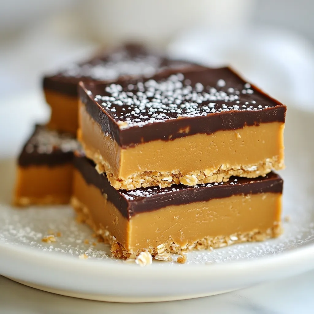 No Bake Peanut Butter Bars Quick and Easy Recipe