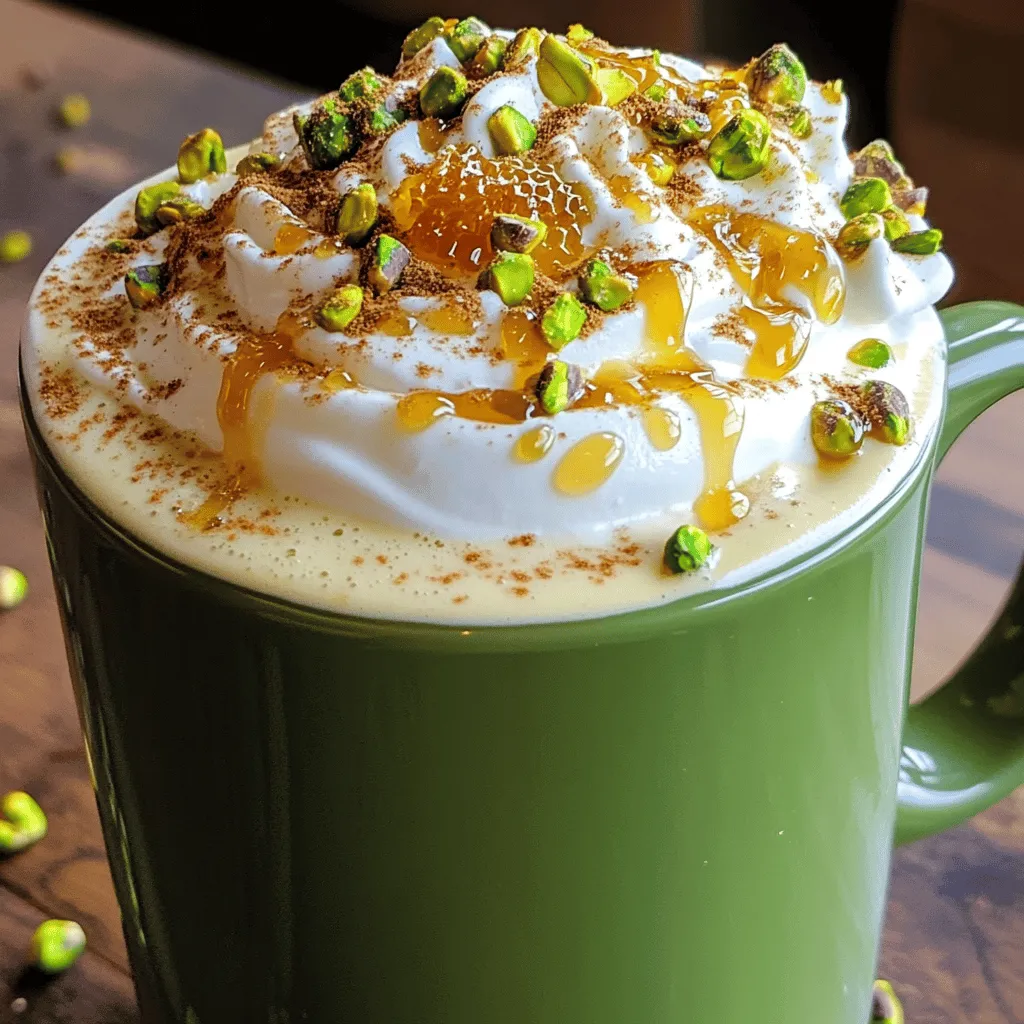 Pistachio Honeycomb Latte Delightful Brew Recipe