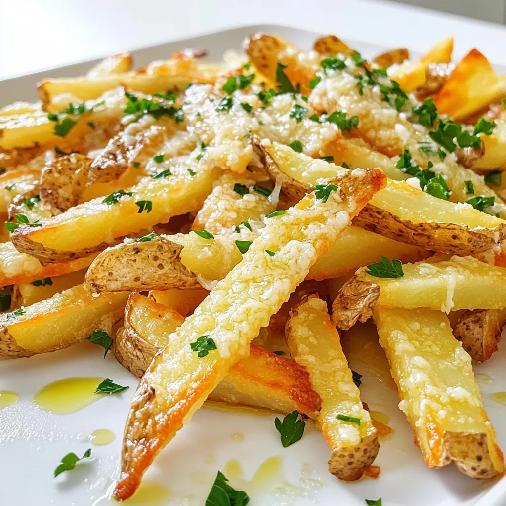 Garlic Parmesan French Fries Crispy and Flavorful Snack