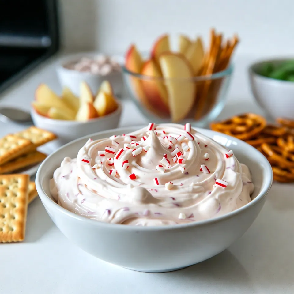 Christmas Peppermint Fluff Dip Festive and Easy Treat