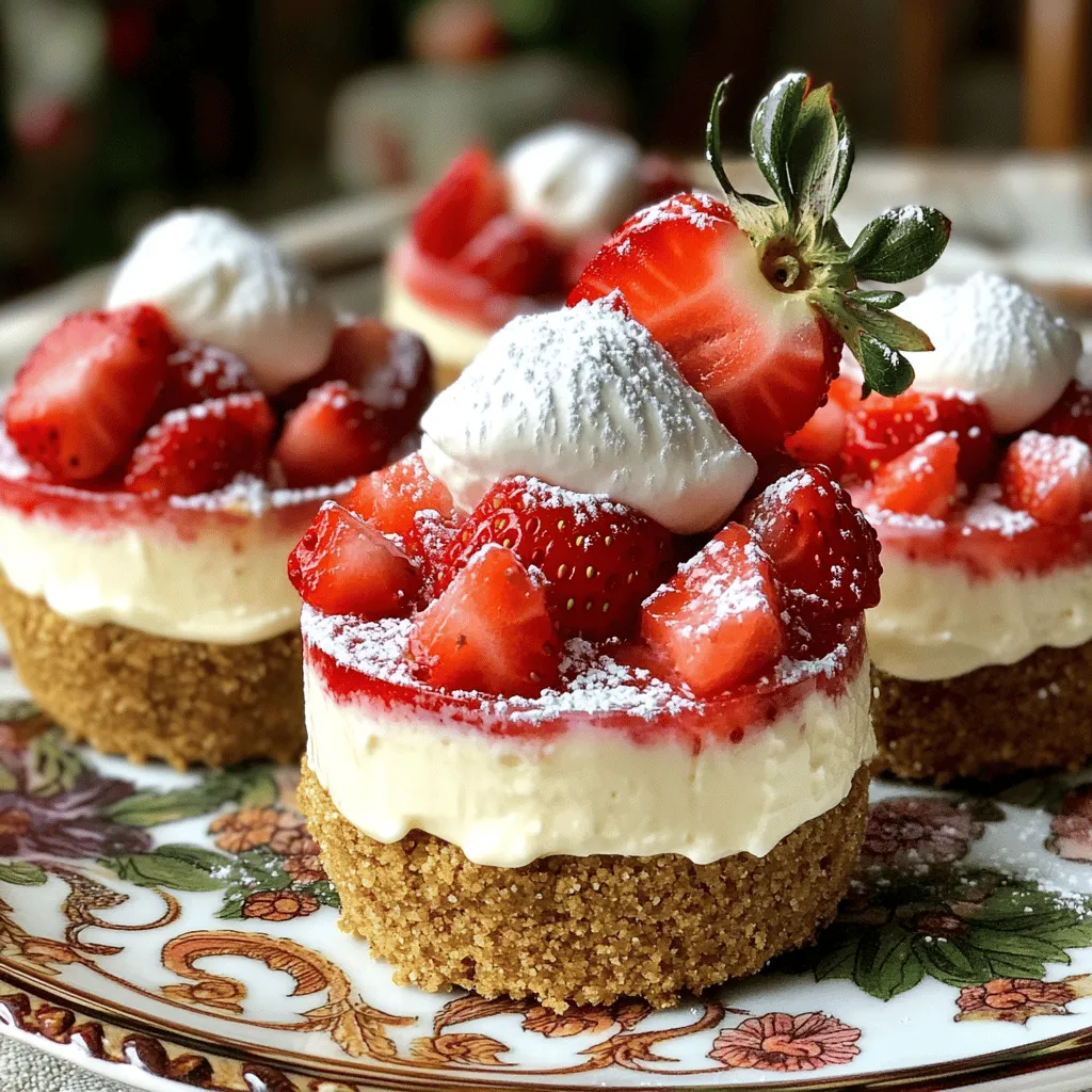 No-Bake Strawberry Cheesecake Cups Simple and Tasty