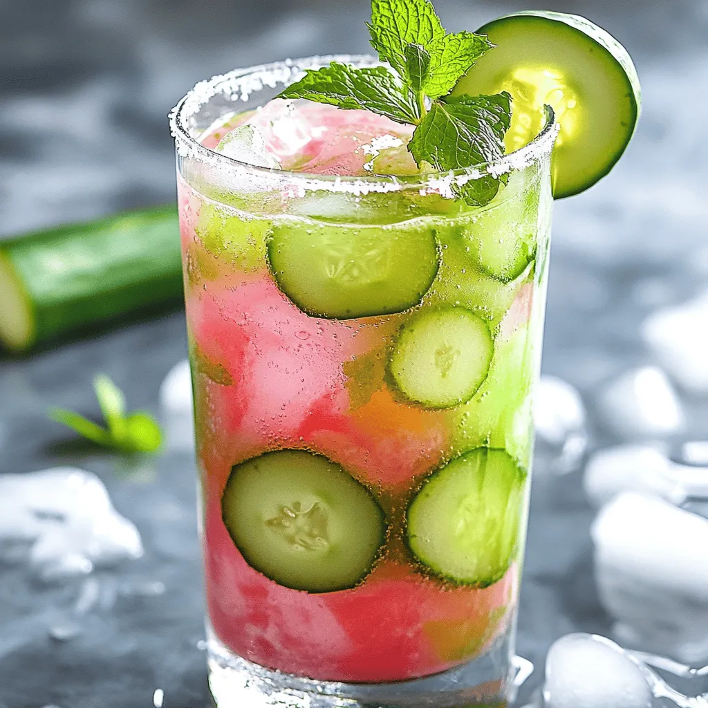 Cucumber Melon Detox Glow Juice Refreshing Delight