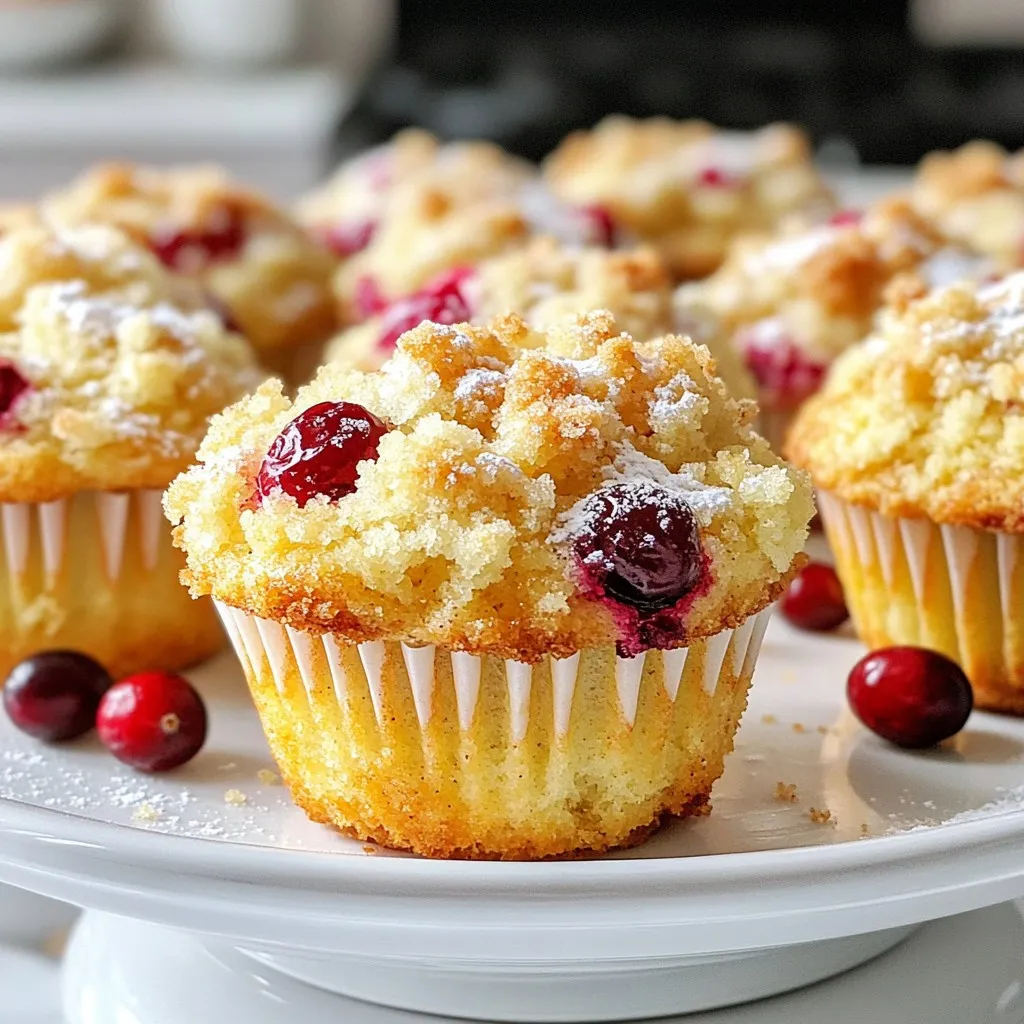 Cranberry Orange Crumb Muffins Perfect for Breakfast