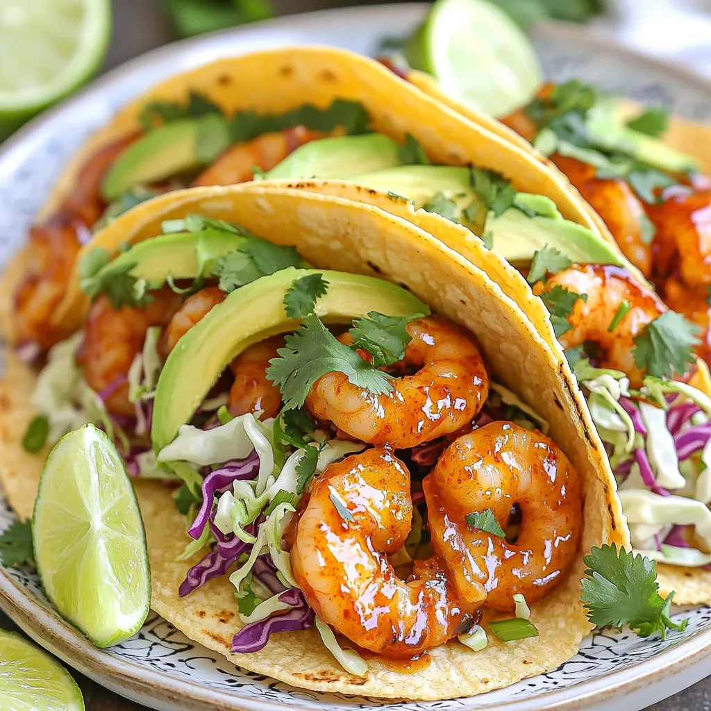 Air Fryer Sweet Chili Shrimp Tacos Fresh and Tasty