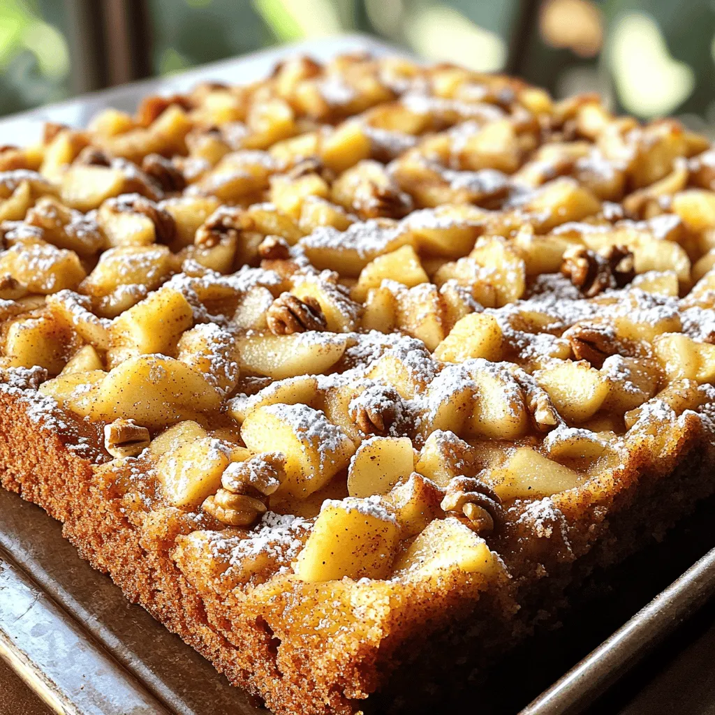 Tasty Apple Cinnamon Sheet Cake Simple Recipe Delight