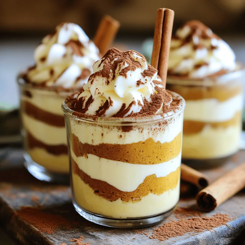 Pumpkin Spice Latte Tiramisu Cups Delightful Dessert