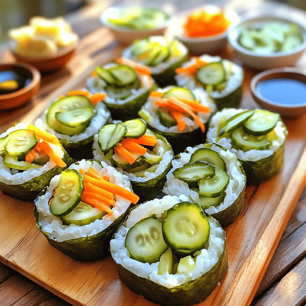 Pickle Sushi Rolls Simple and Flavorful Recipe