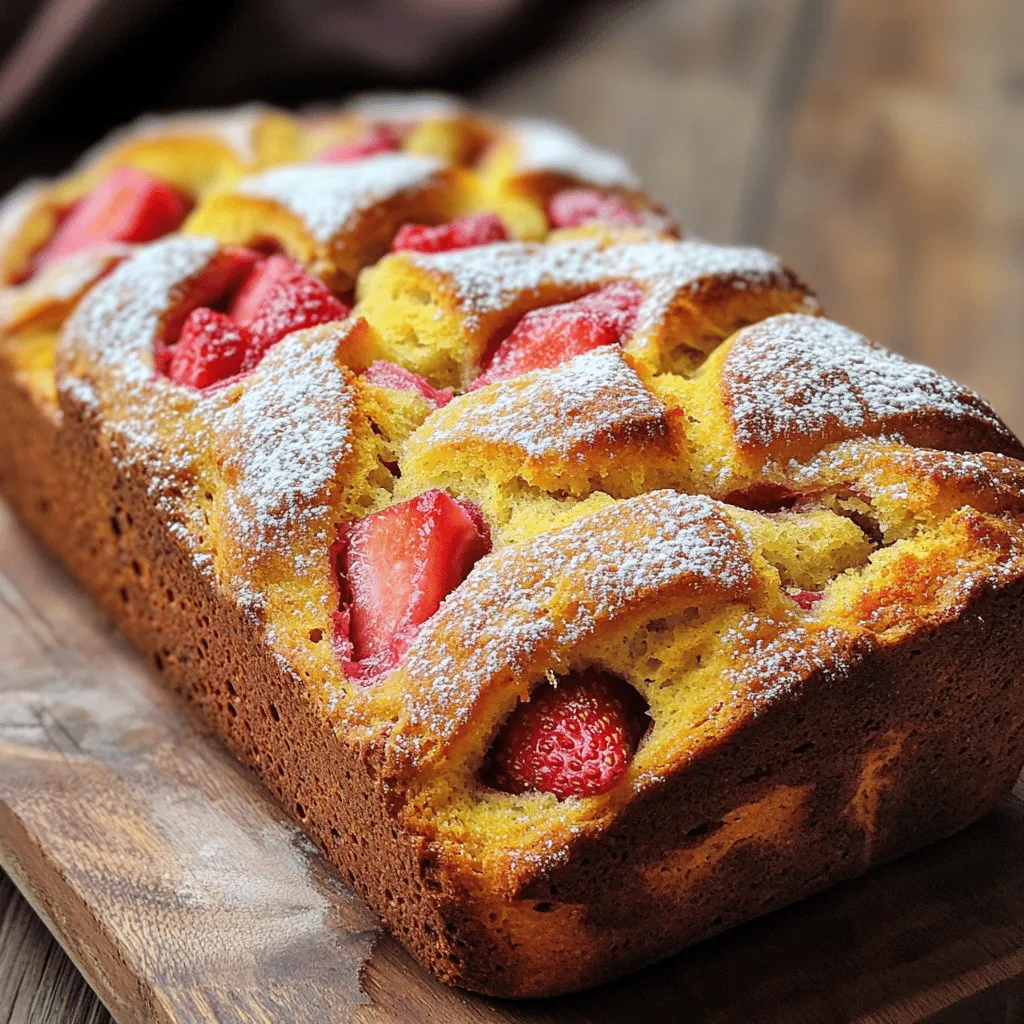 Strawberry Rhubarb Bread Savory and Simple Recipe