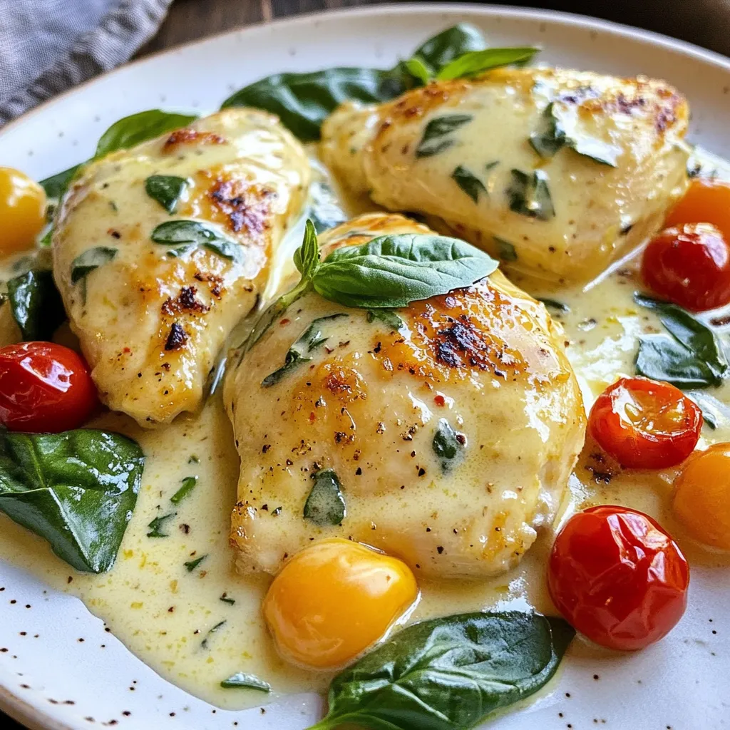 Creamy Garlic Tuscan Chicken Flavorful Dinner Recipe