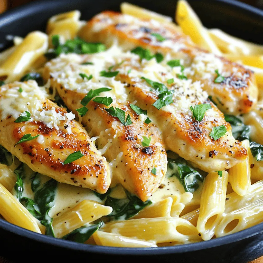 Creamy Parmesan Chicken with Penne Delightful Dish