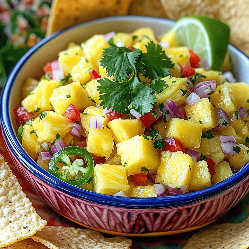 Fresh Pineapple Salsa Tasty and Simple Summer Dip