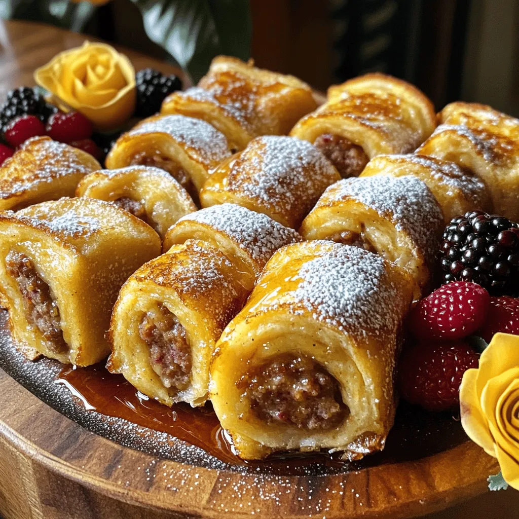 Sausage French Toast Roll-Ups Easy and Fun Recipe