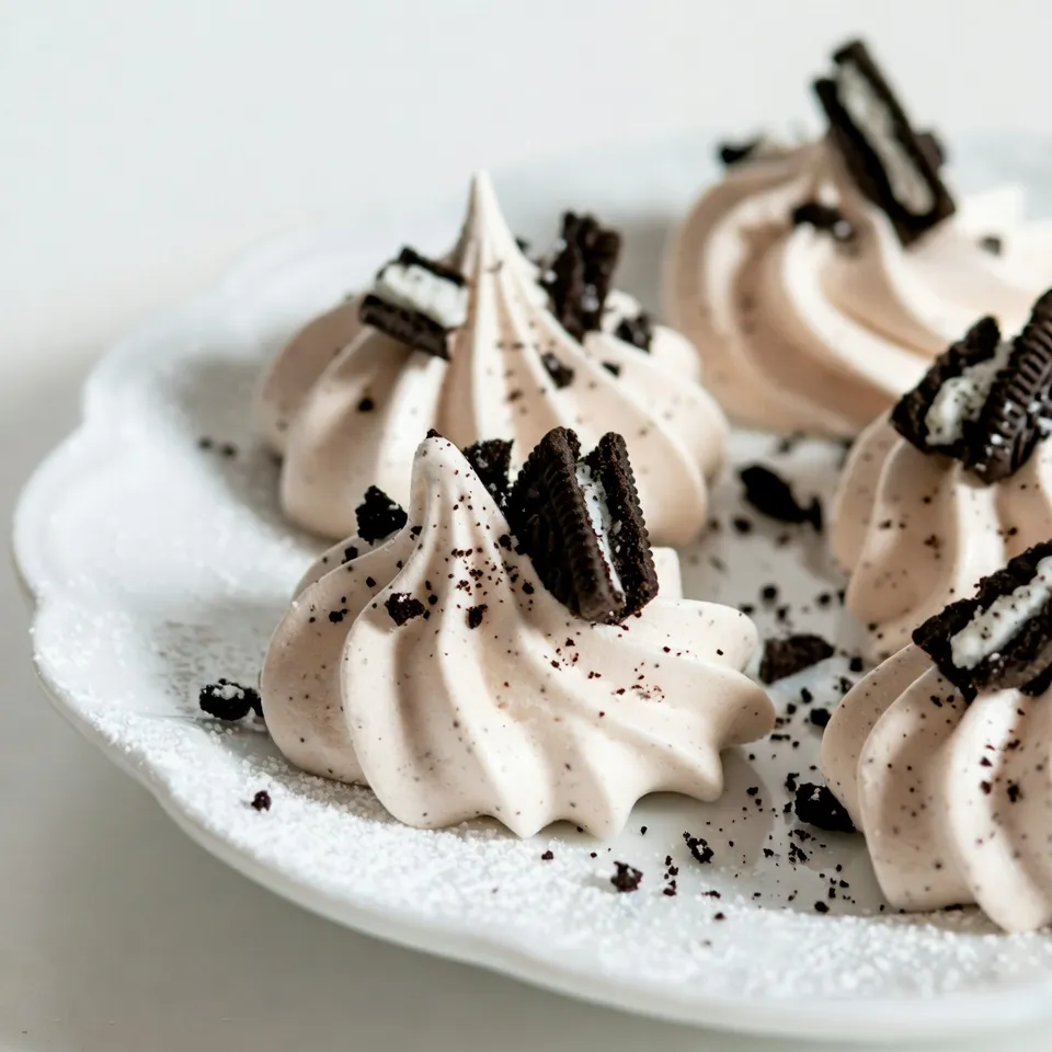 Peppermint Oreo Meringue Cookies Delightful Treats