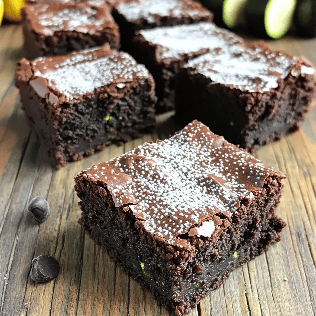 Ingredient Zucchini Brownies Delightful and Simple Recipe