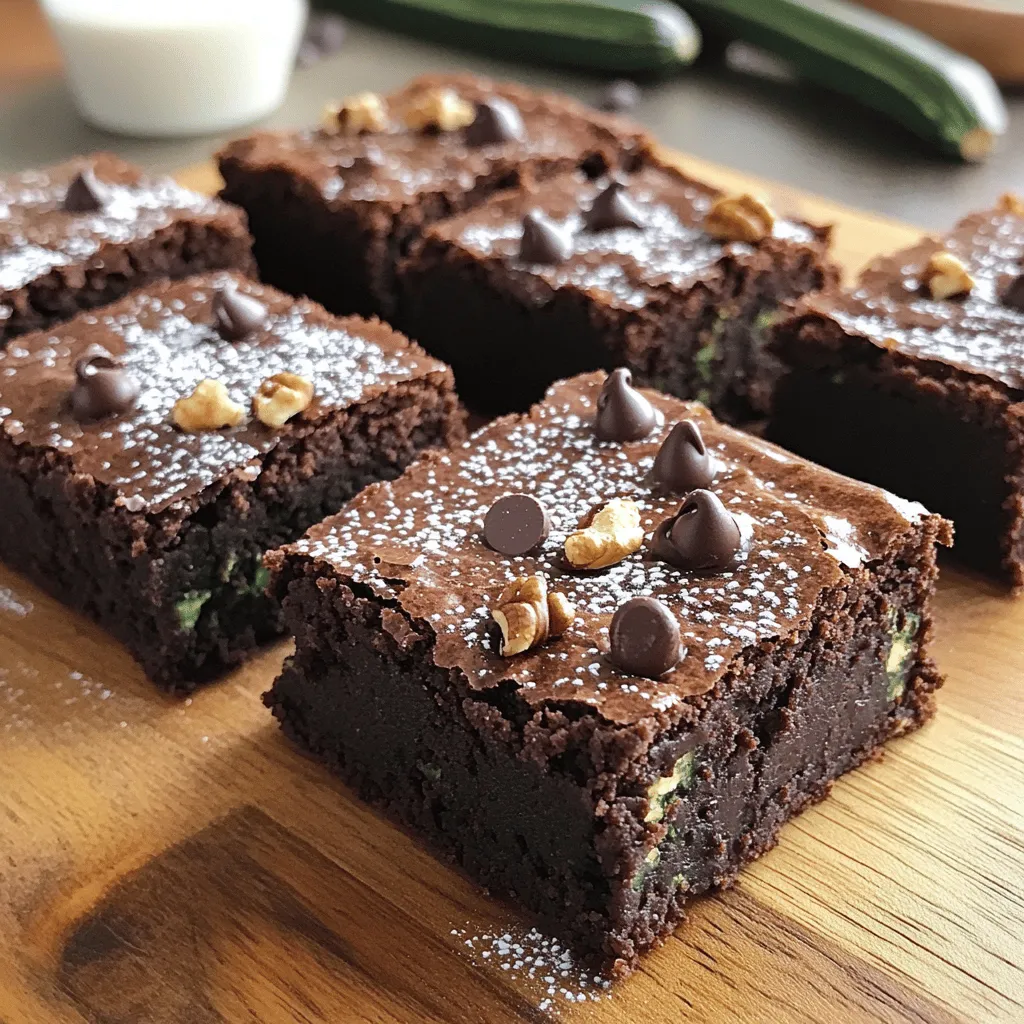 Fudgy Zucchini Brownies Deliciously Moist Treat