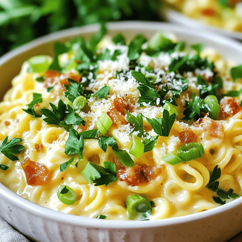 Creamy Carbonara Ramen Bowls Simple and Tasty Meal