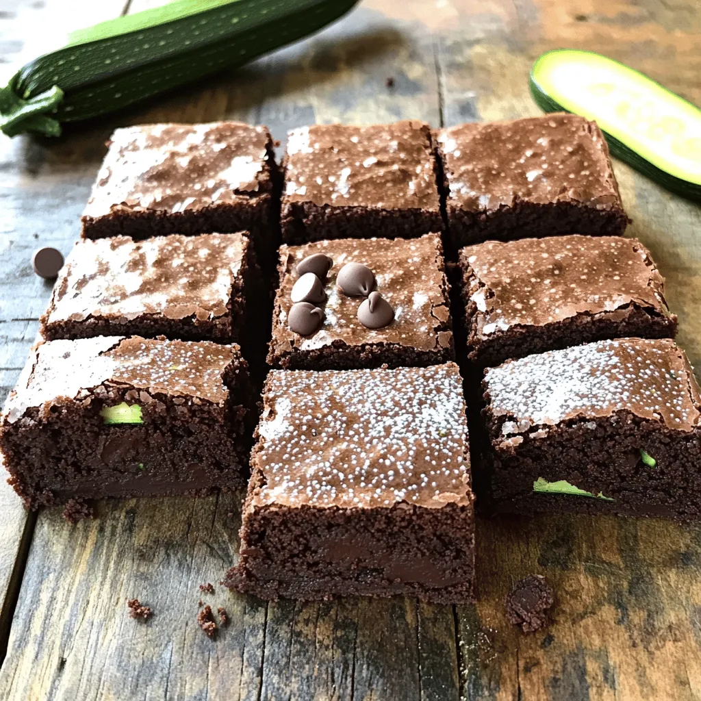 Ingredient Zucchini Brownies Tasty and Easy Treat