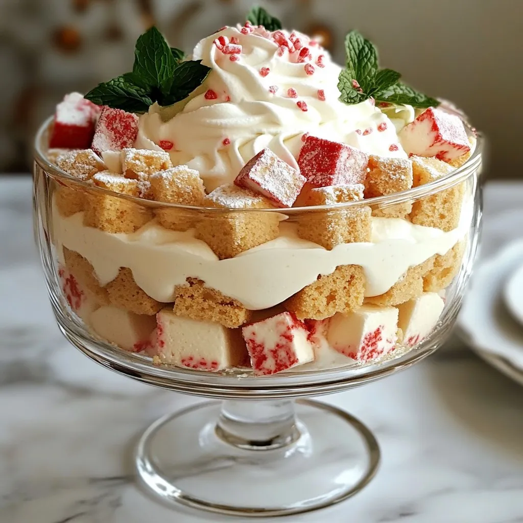 Christmas Peppermint Trifle Festive and Creamy Delight