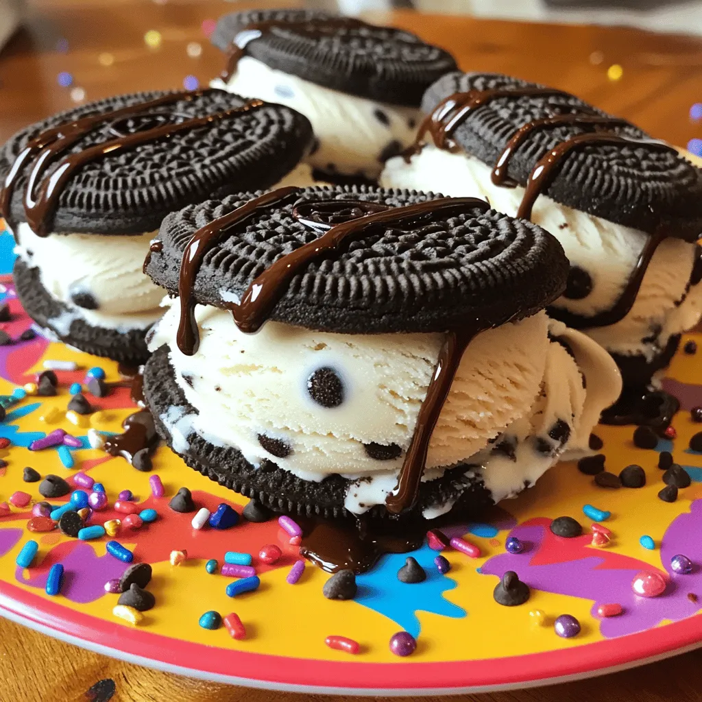 Oreo Ice Cream Sandwiches Delightful and Easy Treat