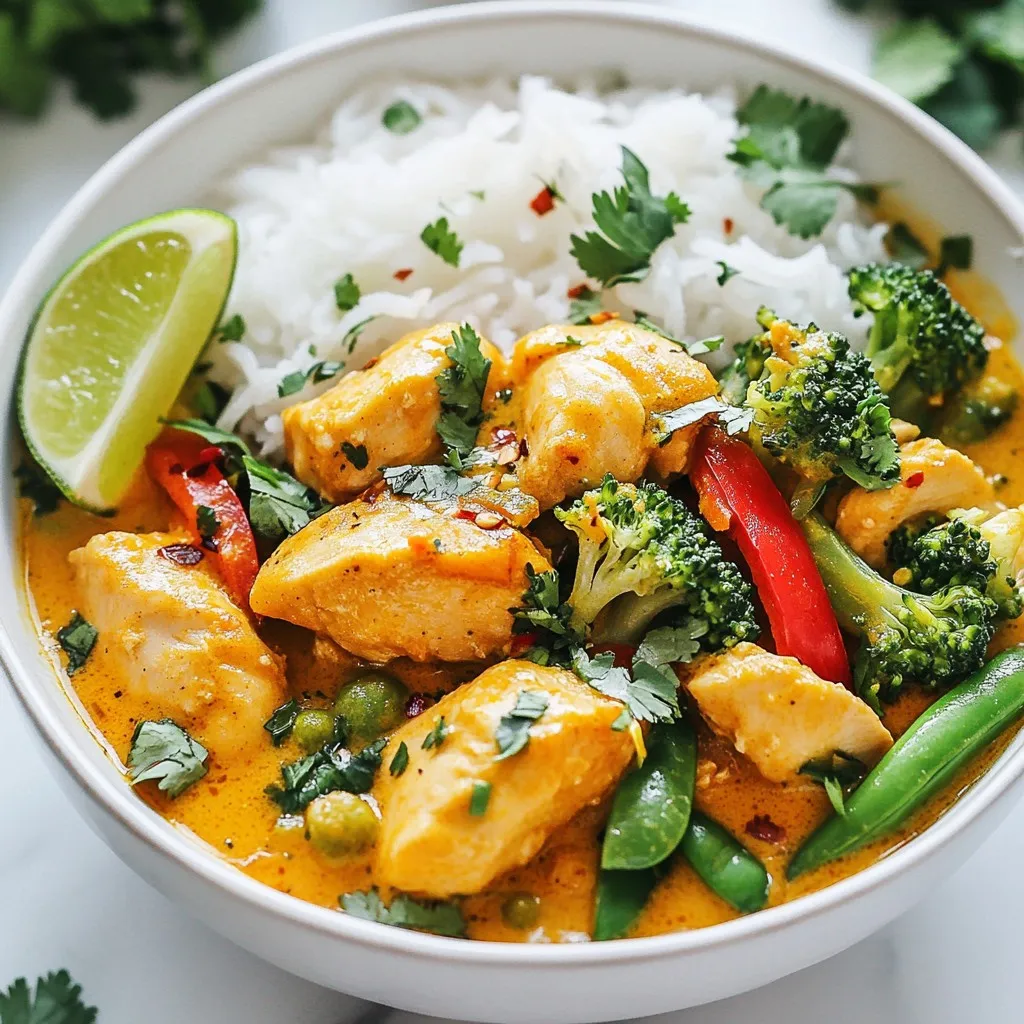 Min Coconut Chicken Curry Flavorful and Easy Recipe