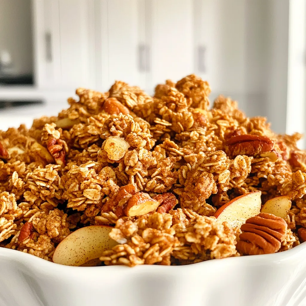 Brown Sugar Apple Pecan Granola Clusters Delight
