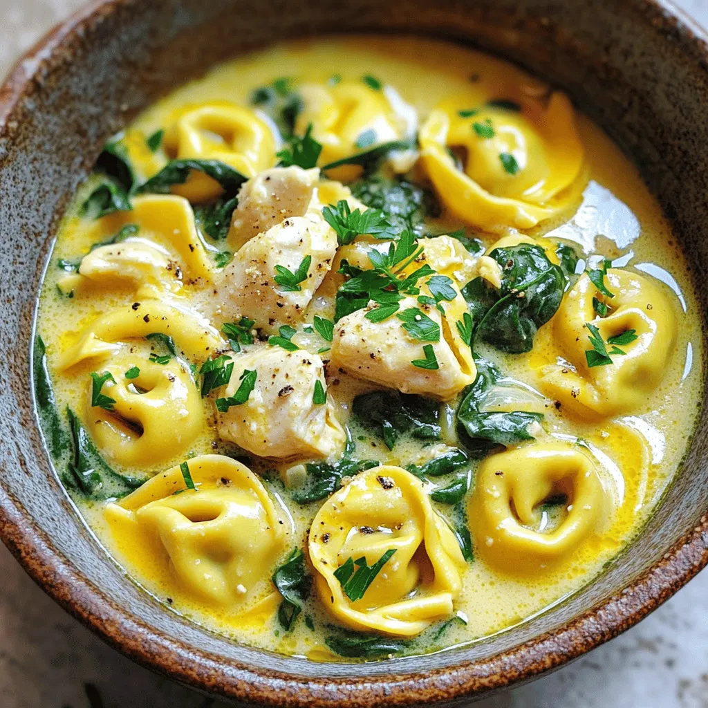 Creamy Garlic Parmesan Chicken Tortellini Delight